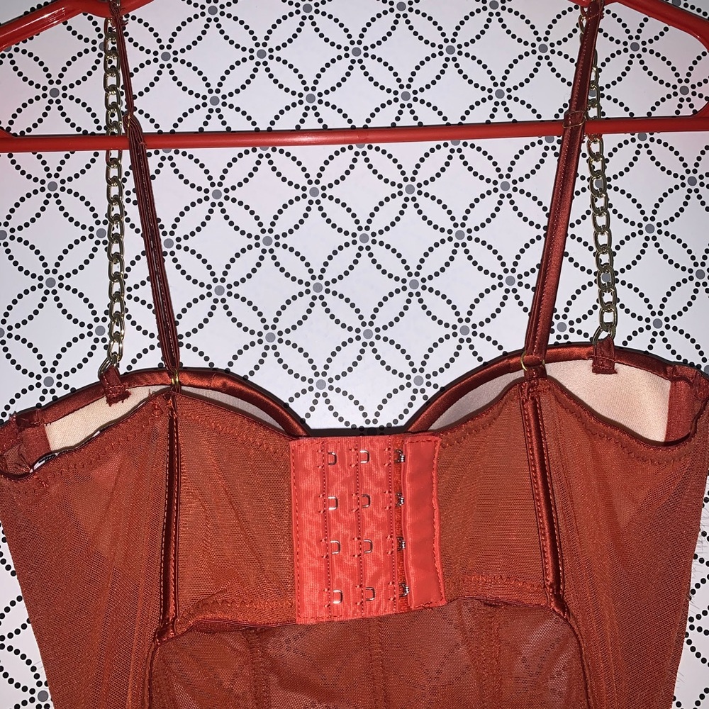 Rustic Orange Mini Dress - Size Small - Picture 2 of 4